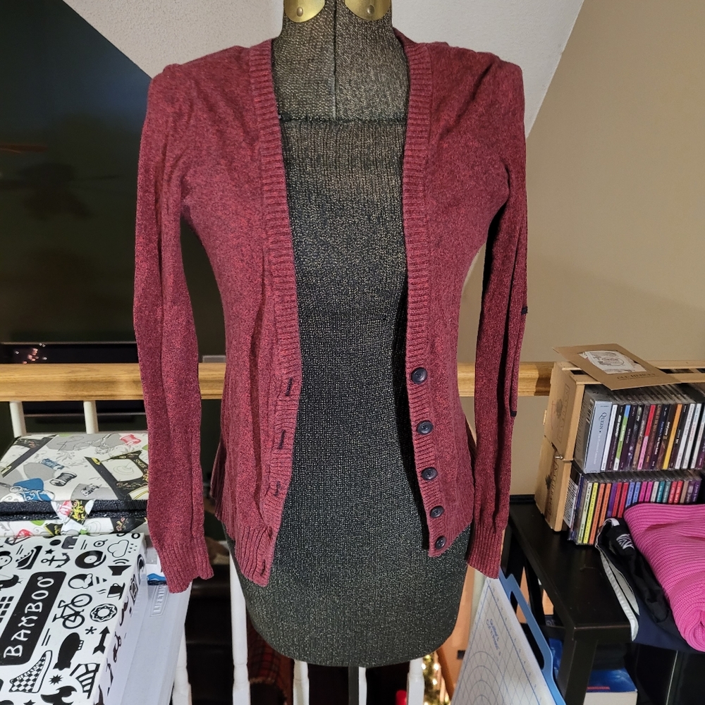 Burgundy Cardigan